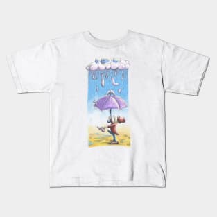 Ringmaster Fishing under the rain Kids T-Shirt